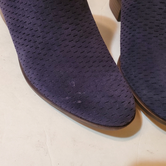 Lucky Brand Women's Baley Barcelo Moroccan Blue Suede Leather Ankle Boots 11 - Picture 10 of 10